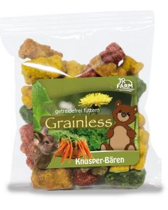 JR Grainless Crunchy Bears 30 gr - Snacks para roedores