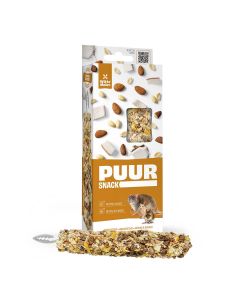 Puur Barritas Roedores Rata, Hámster y Hámster Enano (Cacahuete, Almendras y Coco) 2 x 90 g - por encargo