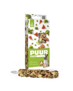 Puur Barritas Roedores Conejo, Cobaya y Hámster (Guisante, Tomate y Brócoli) 2 x 90 g