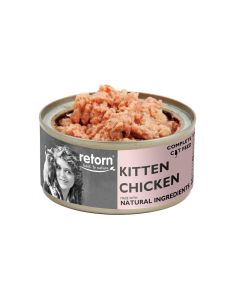 Retorn Latas Gato Kitten de Pollo para gatitos (80 g x 24 uds)