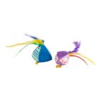 Juguete para Gato Pelota Triangular con Plumas