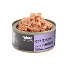 Retorn Latas Gato de Pollo con Conejo (80 g x 24 uds)